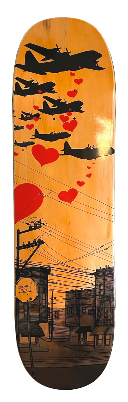 RAINBOW Love Bombers Skateboard Deck. Ltd. Rainbow Edition