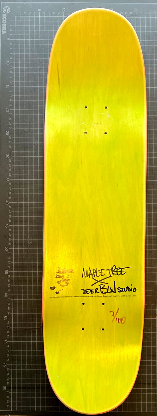 RAINBOW Love Bombers Skateboard Deck. Ltd. Rainbow Edition.