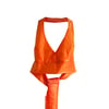 Orange Halter Neck