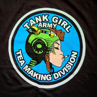 Image 2 of Tank Girl Army - Tea Making Division Organic T-Shirt - Black