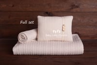Newborn photo set knitted ivory