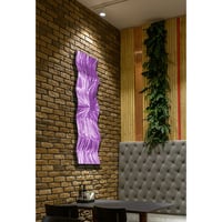 Image 2 of Metal Wall Art Home Decor- Gratitude Lavender - Abstract Contemporary Modern Garden 