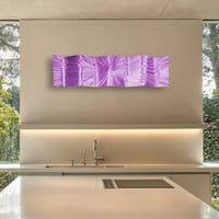 Image 5 of Metal Wall Art Home Decor- Gratitude Lavender - Abstract Contemporary Modern Garden 