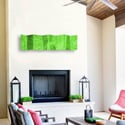 Metal Wall Art Home Decor- Gratitude Lime - Abstract Contemporary Modern 