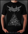 Skull Pyramid - Grey Print/Black T-Shirt