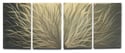 Metal Wall Art Home Decor- Radiance Golden - Abstract Contemporary Modern Deco