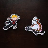 Image 1 of Calvin & Hobbes Tre Flip Stickers (Free Shipping) 