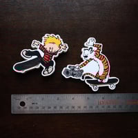 Image 5 of Calvin & Hobbes Tre Flip Stickers (Free Shipping) 