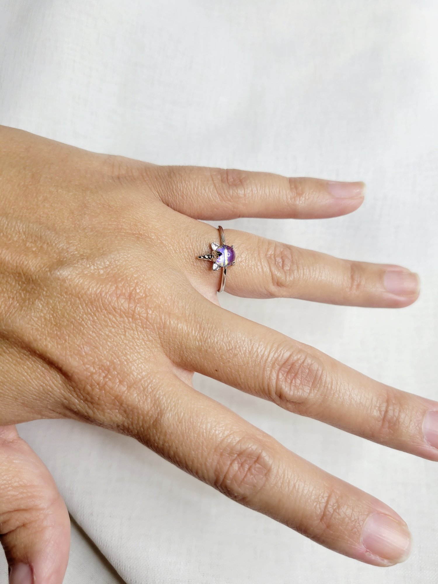 Image of Crystal Unicorn Cuff Ring