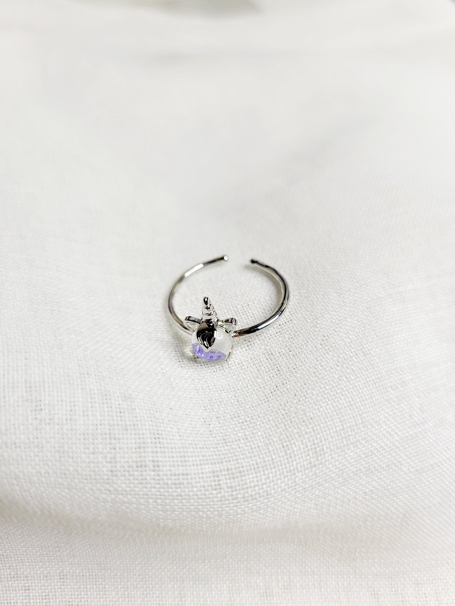 Image of Crystal Unicorn Cuff Ring