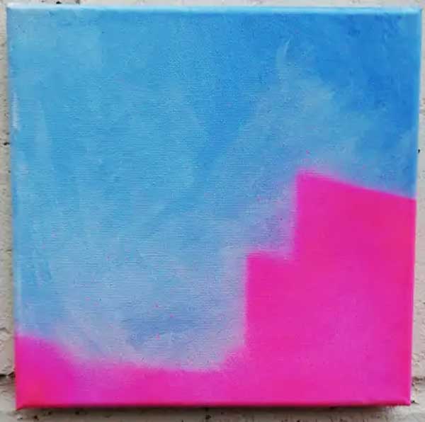 Image of Sean Worrall - “Margate Skyline No.44 (The Turner Contemporary)”, acrylic on canvas, 20cm
