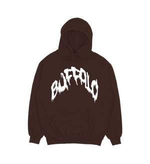 "DRILL" BROWN HOODIE