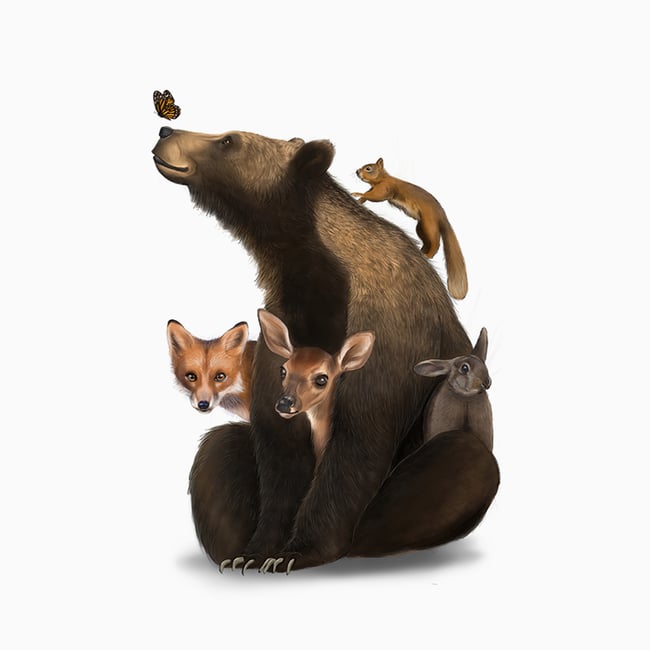 Bear Family Camping Mug 8oz