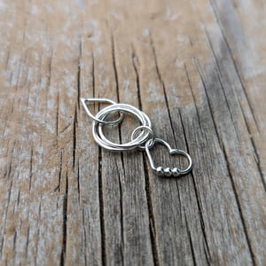 Image of Little Loveknot sterling silver pendant - made to order 