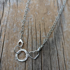 Image of Little Loveknot sterling silver pendant - made to order 