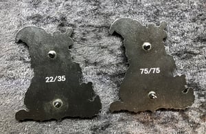 Image of pair of Tarbox bird pins