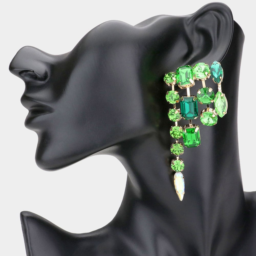 Image of Cluster Stone Earrings