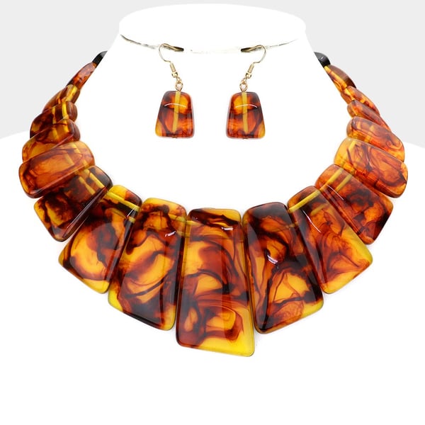 Image of Marble Necklace Set