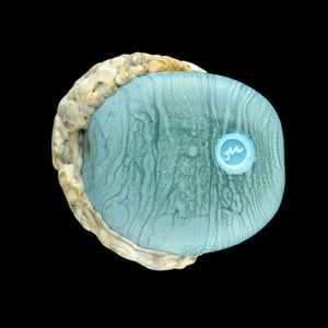 Image of XL. Dougal the Wooly ram sheep - Flamework Glass Sculpture Bead