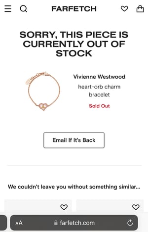 Image of THIS ITEM JUST SOLD ðŸš« Vivienne Westwood Heart-Orb Charm Bracelet