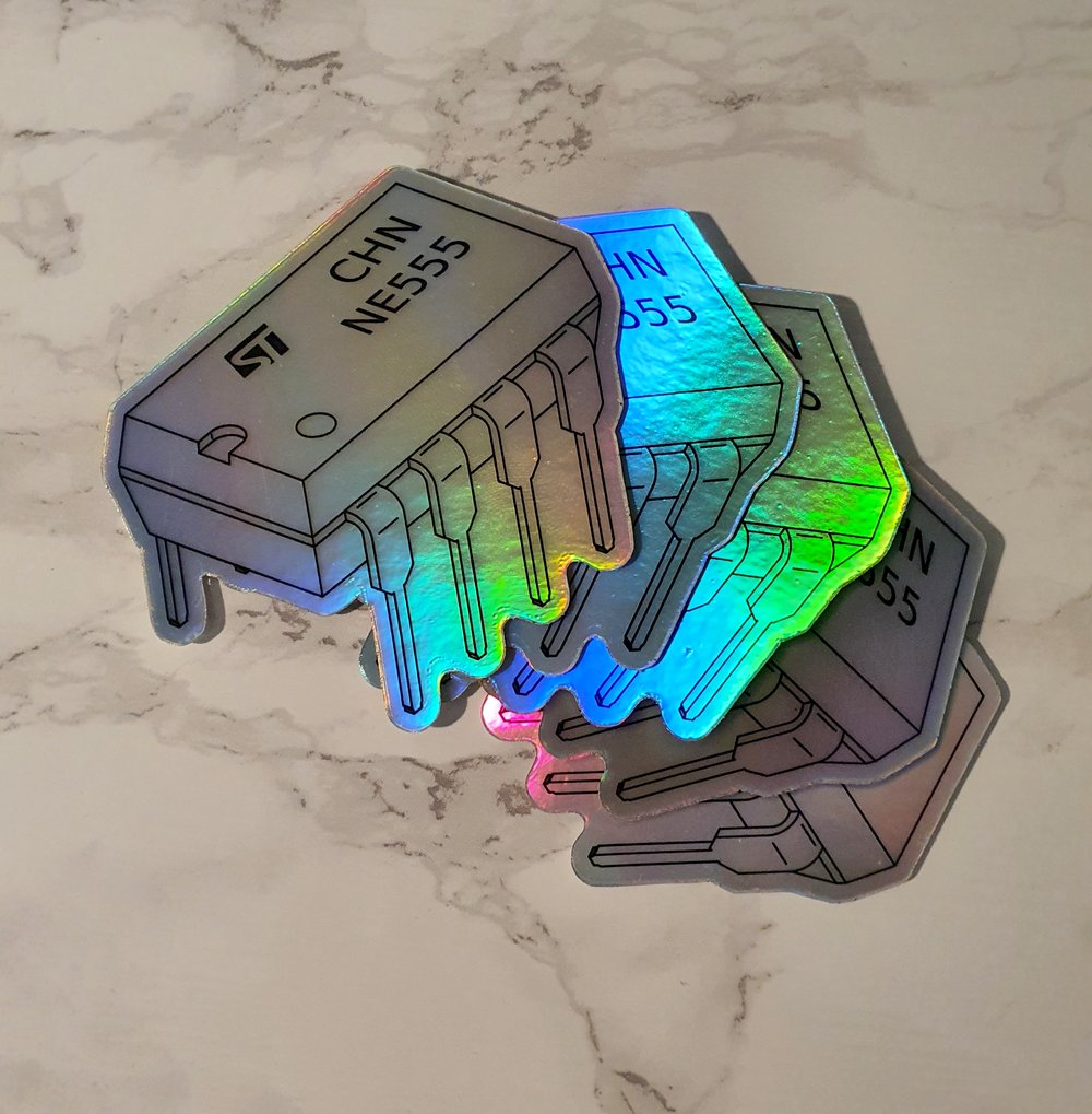 Image of NE555 Holo Sticker