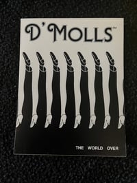 Image 2 of D'MOLLS Stickers... Vintage Black & White, 3.5" x 5" (2 Per Order)