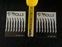 Image 3 of D'MOLLS Stickers... Vintage Black & White, 3.5" x 5" (2 Per Order)