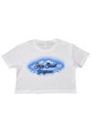 'Drop Dead Gorgeous' Airbrush Oversized Crop Tee