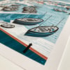 Mevagissy Harbour Print <span style="text-transform: lowercase;">29.7&nbsp;x&nbsp;29.7cm</span>