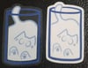 Liquid Cat - Clear Sticker