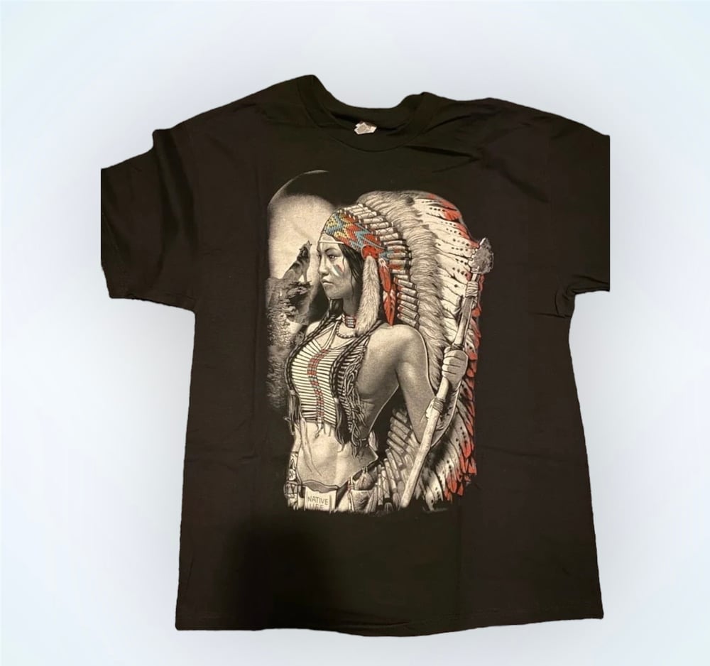 Image of Native American Chief  Vintage Tee