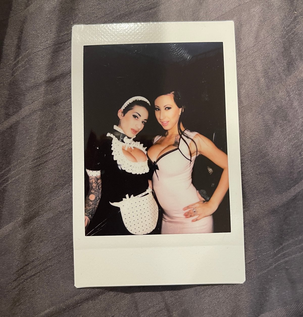 Image of Signed polaroid of Lily Lane and I