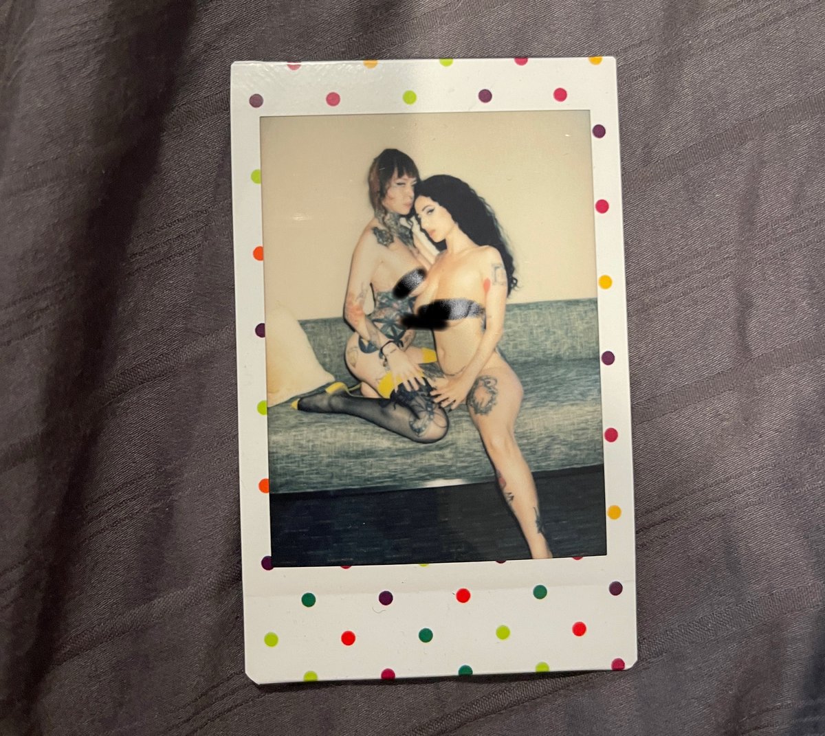 Image of Polaroid of Felix Rae and Arabelle