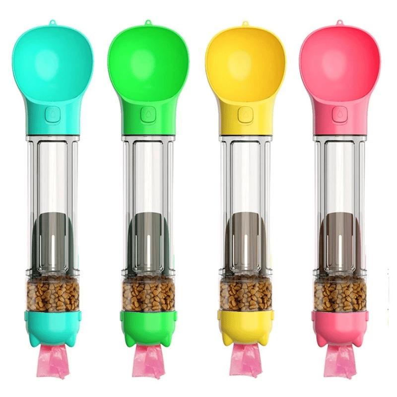 Image of Pet Dog Outdoor Multifunctional Water Bottle Food Bowl 