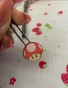 Super Mario Mushroom cute croc charm Mario mushroom charm by Kawaiikokonutshop