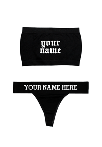 Image 3 of CUSTOM NAME TUBE TOP SET