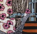 'Loving Nature'  Original Woodcut
