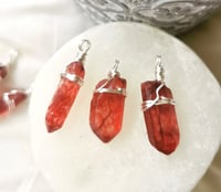 Image 1 of Dyed Red Quartz 