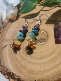 Image 1 of Chakra stone earrings 