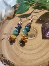 Image 2 of Chakra stone earrings 