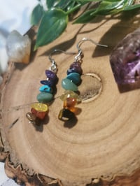 Image 3 of Chakra stone earrings 
