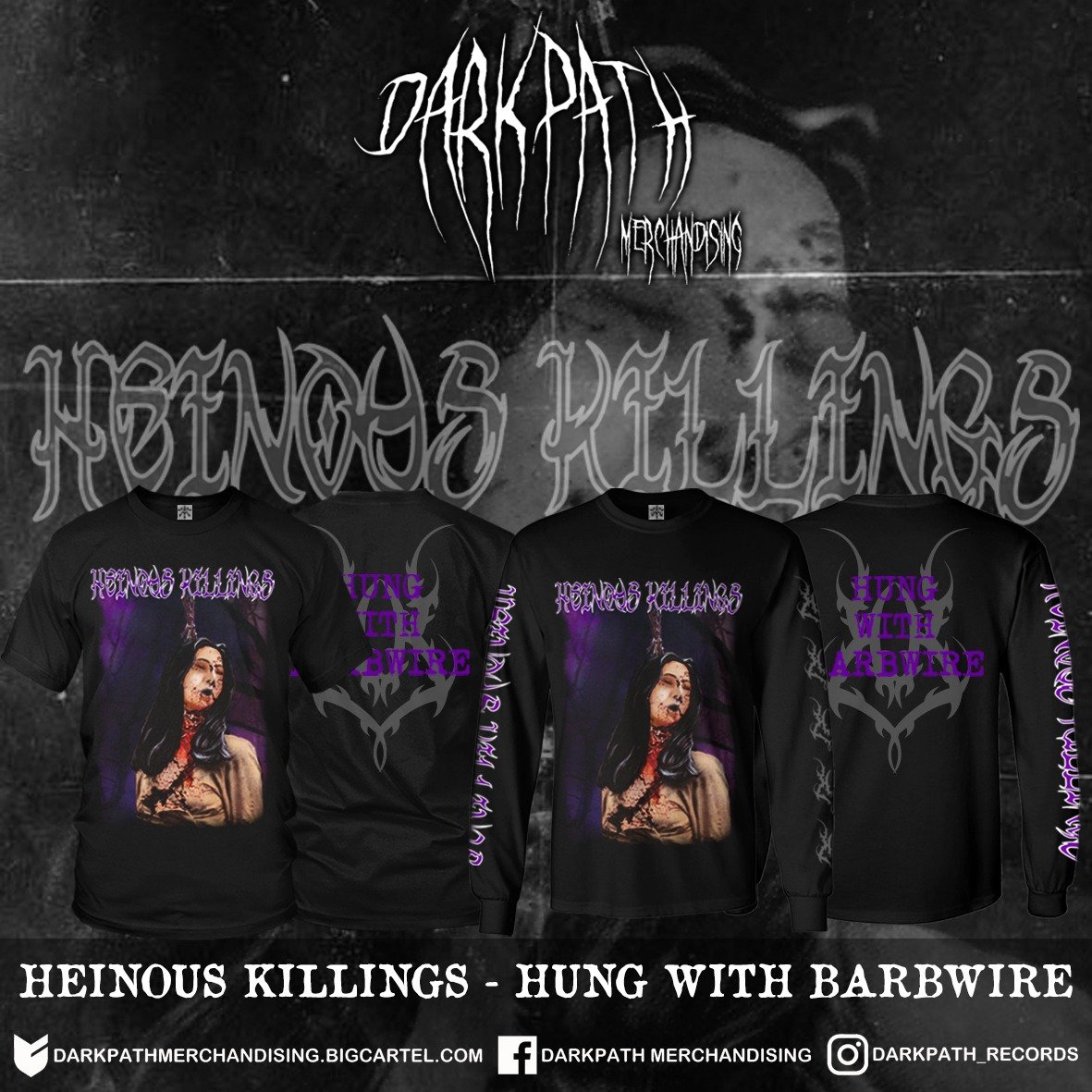 Image of HEINOUS KILLINGS - Hung With Barbwire LS