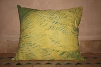 Image 1 of LIME GREEN / Shibori / Linen Pillowcase