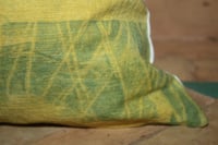Image 3 of LIME GREEN / Shibori / Linen Pillowcase
