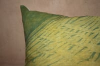 Image 2 of LIME GREEN / Shibori / Linen Pillowcase