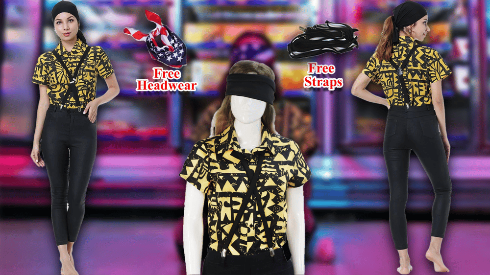 Image of STRANGER THINGS ELEVEN COSPLAY COSTUME.