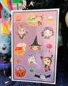 Halloween sticker sheet 