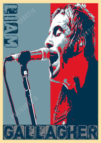 Image 1 of Liam Gallagher  A3 Retro poster