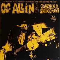 Image 1 of GG ALLIN & THE CAROLINA SHITKICKERS 7"