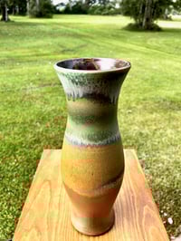 Image 5 of Tall Vase, multiple layered glazes (SHW)